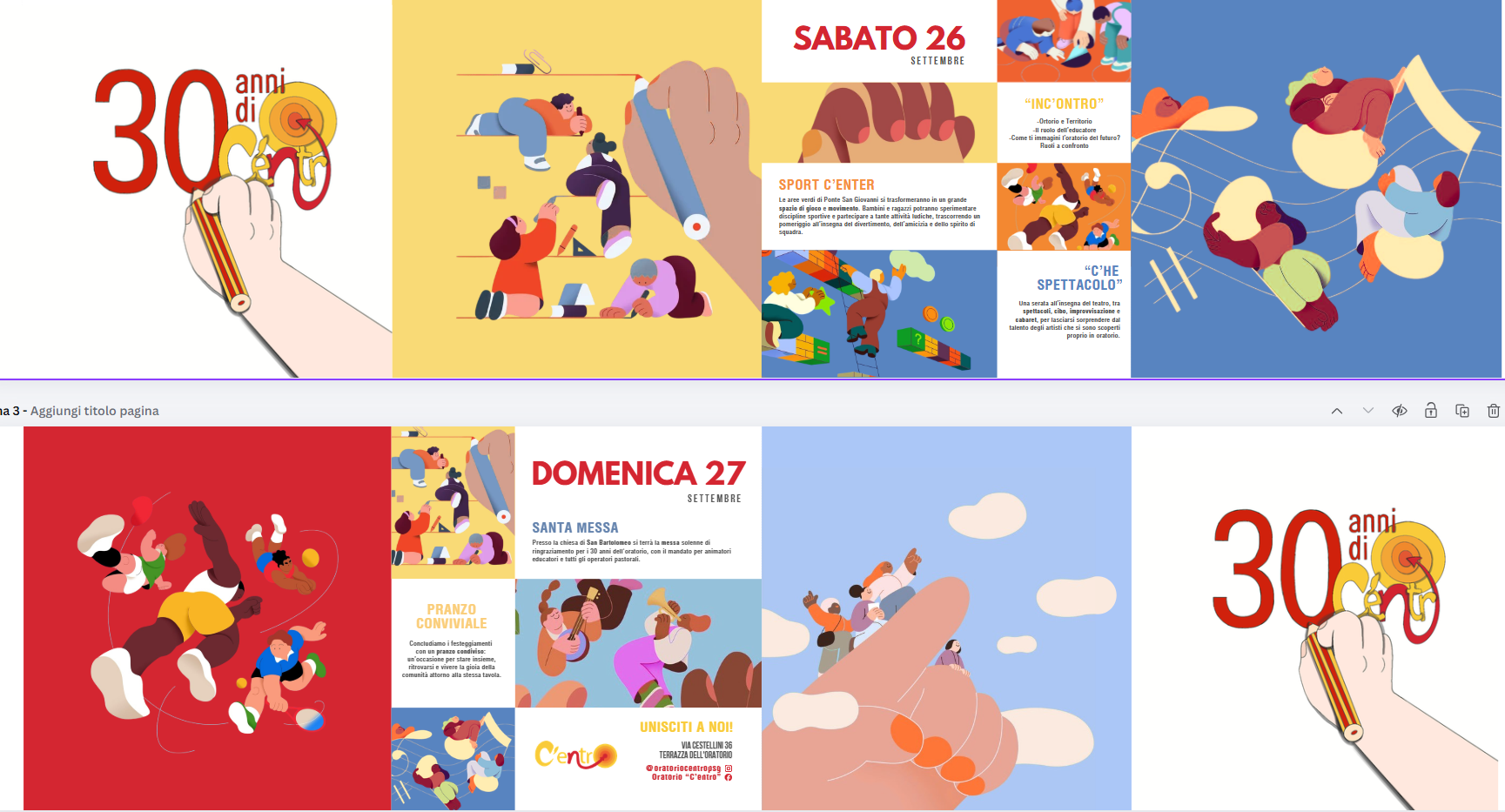 Anteprima grafica programma 30 anni di C'entro